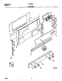 02 - Backguard parts for Frigidaire Range TGF355BEDA from AppliancePartsPros.com