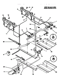 03 - Burner parts for Frigidaire Range TGF353BCWA from AppliancePartsPros.com
