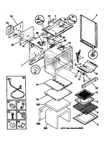 04 - Body parts for Frigidaire Range TGF353BCWA from AppliancePartsPros.com