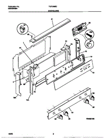 02 - Backguard parts for Frigidaire Range TGF356BCDD from AppliancePartsPros.com