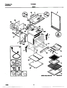 04 - Body parts for Frigidaire Range TGF356BCDD from AppliancePartsPros.com