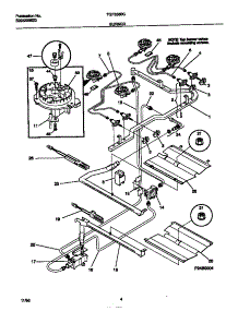 03 - Burner parts for Frigidaire Range TGF356BCWE from AppliancePartsPros.com