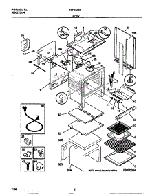 04 - Body parts for Frigidaire Range TGF362BBBB from AppliancePartsPros.com