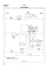 12 - Wiring Schematic parts for Tappan Range TGF363AUD from AppliancePartsPros.com