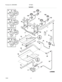 05 - Burner parts for Tappan Range TGF363AWE from AppliancePartsPros.com