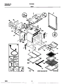 04 - Body parts for Frigidaire Range TGF365BEDA from AppliancePartsPros.com