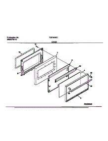 06 - Door parts for Frigidaire Range TGF364SCWA from AppliancePartsPros.com