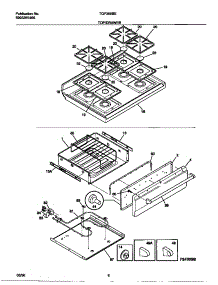 05 - Top / Drawer parts for Frigidaire Range TGF365BEDA from AppliancePartsPros.com