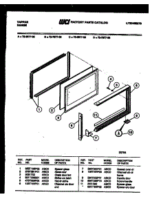 09 - Upper Oven Door Parts parts for Frigidaire Range 72-3977-00-06 from AppliancePartsPros.com