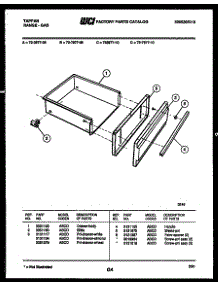 04 - Drawer Parts parts for Frigidaire Range 72-3977-66-09 from AppliancePartsPros.com