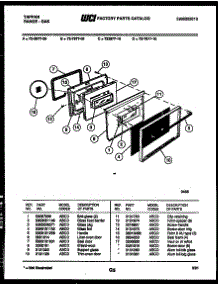 05 - Lower Oven Door Parts parts for Frigidaire Range 72-3977-66-10 from AppliancePartsPros.com