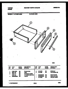 04 - Drawer Parts parts for Frigidaire Range 72-3981-23-03 from AppliancePartsPros.com
