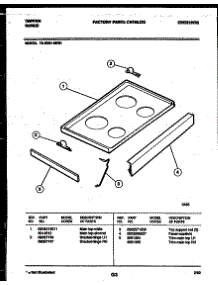 03 - Cooktop Parts parts for Frigidaire Range 73-3951-00-01 from AppliancePartsPros.com