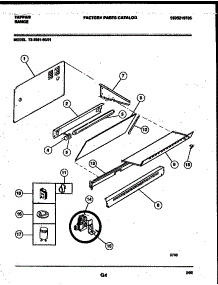 04 - Splasher Control parts for Frigidaire Range 73-3951-00-01 from AppliancePartsPros.com
