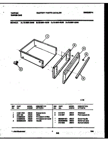 04 - Drawer Parts parts for Frigidaire Range 72-3981-00-06 from AppliancePartsPros.com