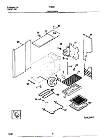 05 - Upper Body parts for Frigidaire Range 73-3951-23-04 from AppliancePartsPros.com