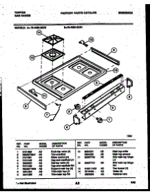03 - Cooktop Parts parts for Frigidaire Range 76-4960-23-03 from AppliancePartsPros.com