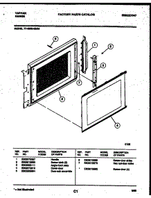 08 - Upper Oven Door Parts parts for Frigidaire Range 77-4950-00-04 from AppliancePartsPros.com