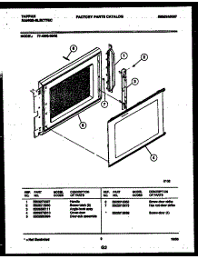 08 - Upper Oven Door Parts parts for Frigidaire Range 77-4950-00-05 from AppliancePartsPros.com