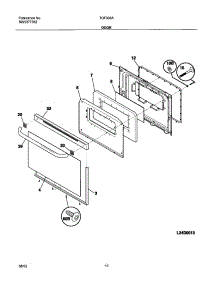 11 - Door parts for Tappan Range TGF336ASA from AppliancePartsPros.com
