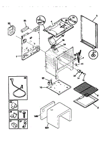 04 - Body parts for Frigidaire Range TGF335BCWA from AppliancePartsPros.com