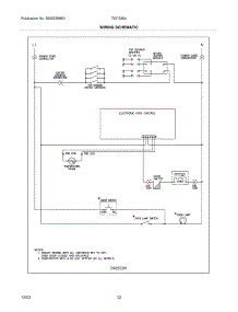 12 - Wiring Schematic parts for Tappan Range TGF336AWF from AppliancePartsPros.com