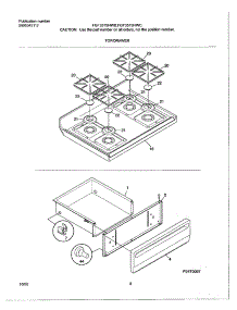 09 - Top / Drawer parts for Tappan Range TGF351SHWB from AppliancePartsPros.com