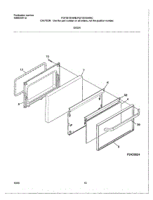 11 - Door parts for Tappan Range TGF351SHWB from AppliancePartsPros.com