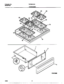 05 - Top / Drawer parts for Frigidaire Range TGF356CCSC from AppliancePartsPros.com