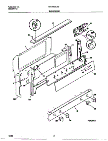 02 - Backguard parts for Frigidaire Range TGF356CCSD from AppliancePartsPros.com