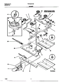 03 - Burner parts for Frigidaire Range TGF356CCSD from AppliancePartsPros.com
