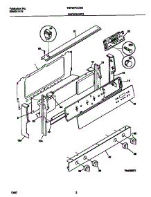 02 - Backguard parts for Frigidaire Range TGF357CCSG from AppliancePartsPros.com