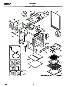 04 - Body parts for Frigidaire Range TGF357CCSG from AppliancePartsPros.com