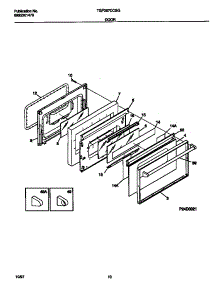 06 - Door parts for Frigidaire Range TGF357CCSG from AppliancePartsPros.com