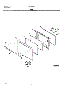 11 - Door parts for Tappan Range TPF303BWA from AppliancePartsPros.com