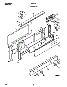 02 - Backguard parts for Frigidaire Range TGF357CCTE from AppliancePartsPros.com