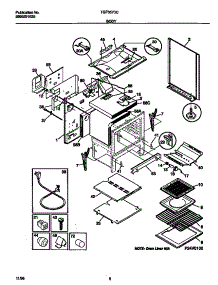 04 - Body parts for Frigidaire Range TGF357CCTE from AppliancePartsPros.com
