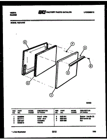 03 - Door Parts parts for Frigidaire Range VE21AW5 from AppliancePartsPros.com