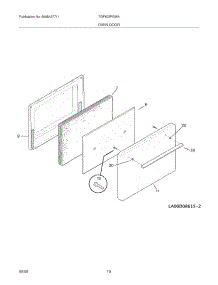 11 - Door parts for Tappan Range TGF602PGW4 from AppliancePartsPros.com