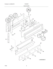 03 - Backguard parts for Tappan Range TGF657BFW6 from AppliancePartsPros.com