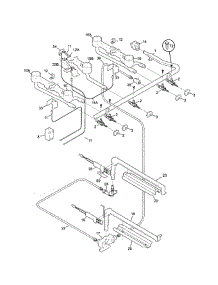 Burner parts for Tappan Range TGF657BFW5 from AppliancePartsPros.com