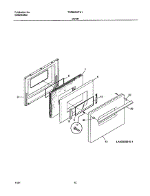 11 - Door parts for Tappan Range TGF605WFU1 from AppliancePartsPros.com