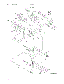 05 - Burner parts for Tappan Range TGF657BFB6 from AppliancePartsPros.com