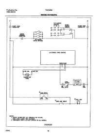 12 - Wiring Schematic parts for Tappan Range TGFS26CSA from AppliancePartsPros.com