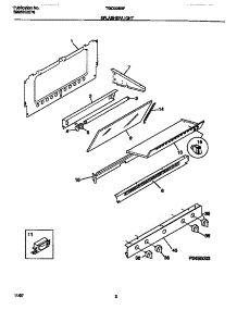 02 - Splasher / Light parts for Frigidaire Range TGO336BFD1 from AppliancePartsPros.com