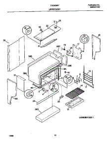 08 - Upper Body parts for Frigidaire Range TGO356BHW2 from AppliancePartsPros.com