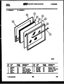 04 - Door Parts parts for Frigidaire Range VP30BW3 from AppliancePartsPros.com