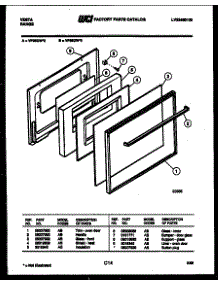 04 - Door Parts parts for Frigidaire Range VP36DW2 from AppliancePartsPros.com