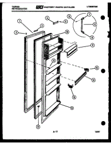 03 - Refrigerator Door Parts parts for Frigidaire Refrigerator 95-1967-00-02 from AppliancePartsPros.com