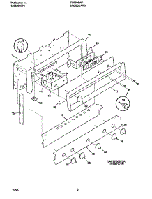 02 - Backguard parts for Frigidaire Range TGF605WFD1 from AppliancePartsPros.com